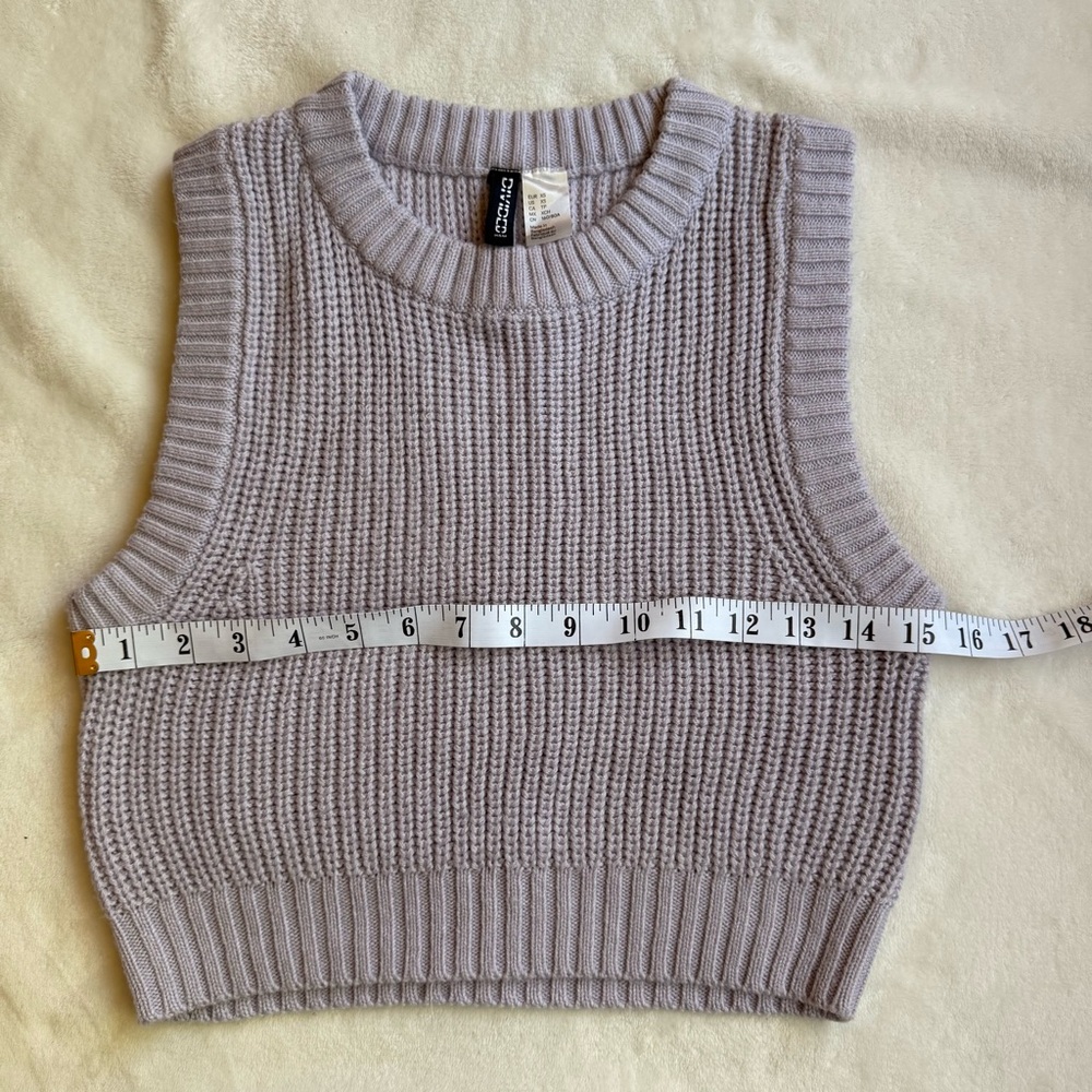 H&M Purple Ribbed Knit Top - Picture 3 of 4